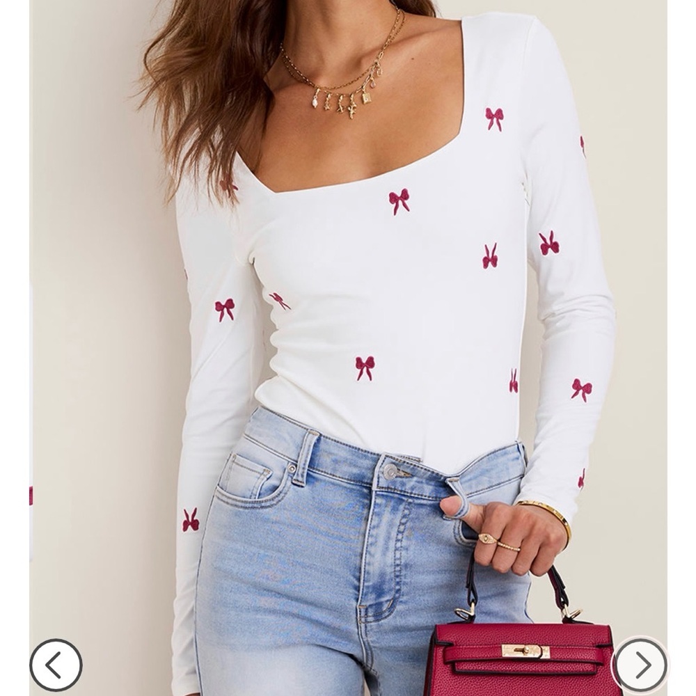 Yummi by Francesca’s Bow Bodysuit